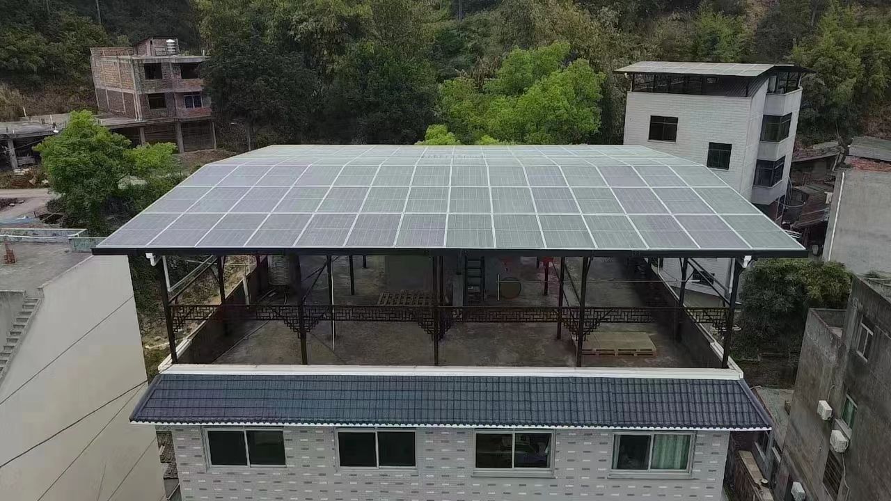 丽水15kw+10kwh自建别墅家庭光伏储能系统